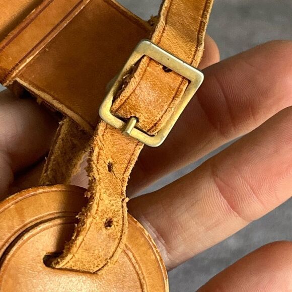 Authentic Louis Vuitton Vanchetta Luggage Tag with Poignet Keepall C - Picture 7 of 13